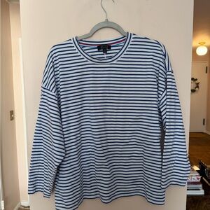 AYR French Fry Blue and White Striped Tee